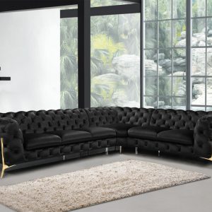 Delilah Sectional Black