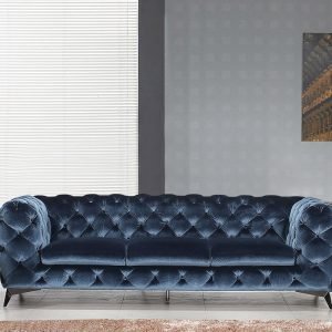 Delilah Modern Blue Sofa