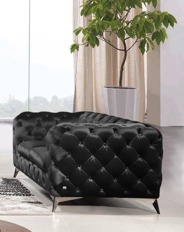 Delilah Loveseat Black - Image 2