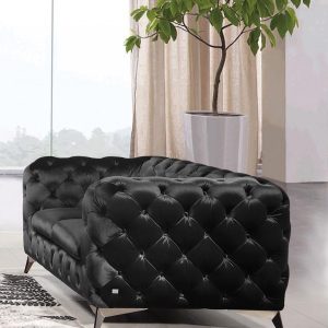 Delilah Loveseat Black
