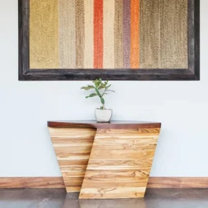 Velero Side Table Teak & Rosita Walnut