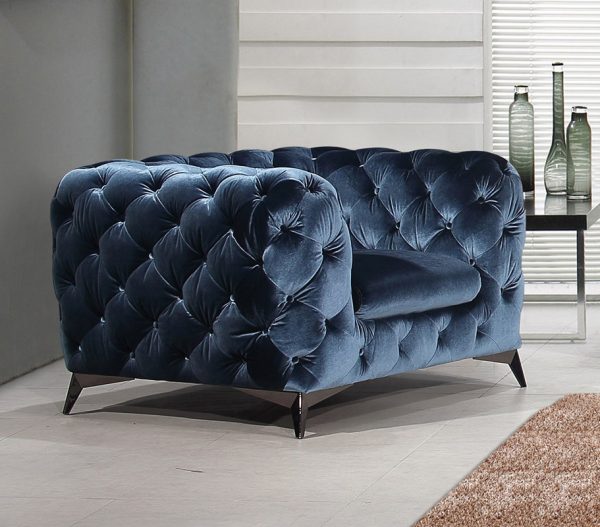 Delilah Modern Blue Chair