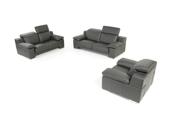 estro-salotti-evergreen-modern-black-leather Sofa - Image 3