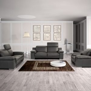 estro-salotti-evergreen-modern-black-leather Sofa