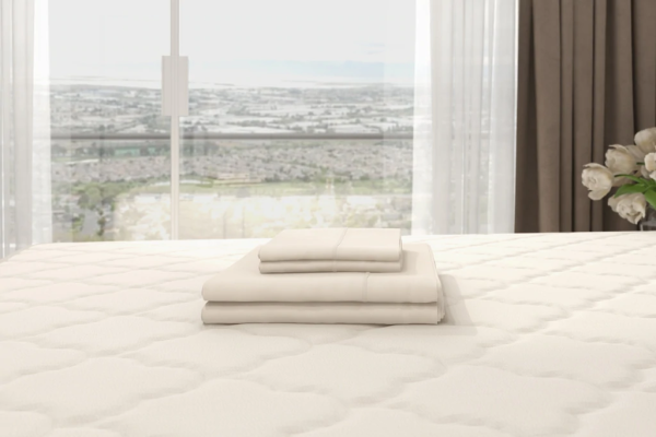 Pearl organic cotton sheet set queen