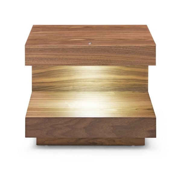 Modrest Esso - Contemporary Walnut Nightstand