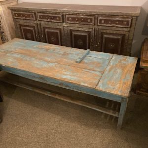 Table w/adj end Reclaimed Wood
