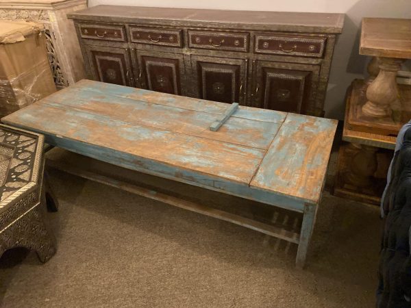 Table w/adj end Reclaimed Wood