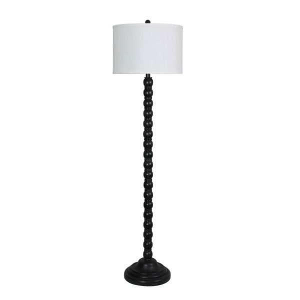 Floor Lamp Washed Black