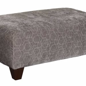 Anna Silver Ottoman