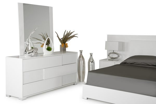 Modrest Monza - Italian Modern White Dresser - Image 4