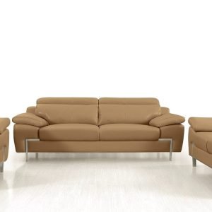 Divani Casa Grange - Modern Camel Leather Sofa Set