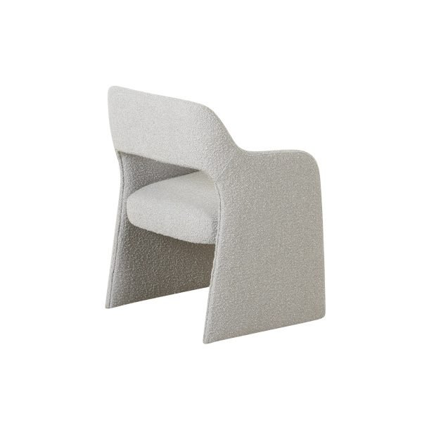 Modrest Bishop - Modern Grey Fabric Dining Chair - Image 3