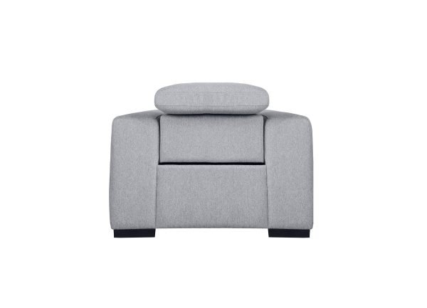 Divani Casa Bode - Modern Grey Fabric Recliner Chair - Image 4
