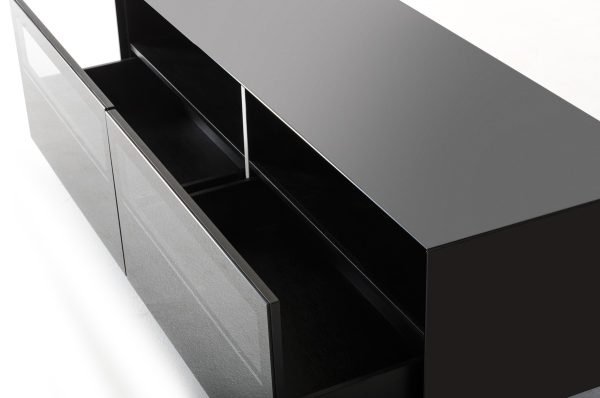 Modrest Carter Contemporary Black TV Stand - Image 3