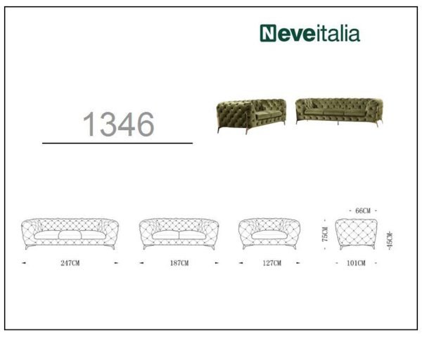 Divani Casa Sheila Modern Silver Fabric Sofa Set