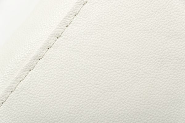 Divani Casa Chrysanthemum White Leather Chair - Image 3