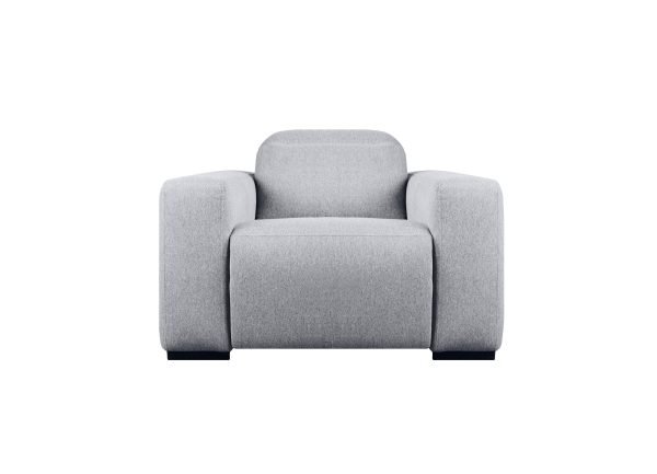 Divani Casa Bode - Modern Grey Fabric Recliner Chair - Image 2