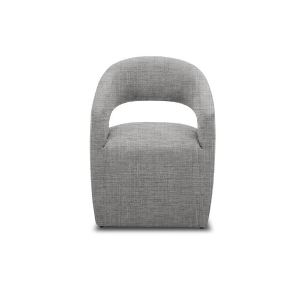 Modrest Angie - Modern Grey Fabric Accent Chair - Image 2