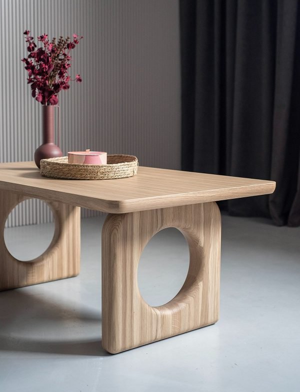 Modrest Washington - Modern Natural Oak Coffee Table - Image 4