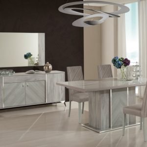 Nova Domus Alexa Italian Modern Grey Buffet