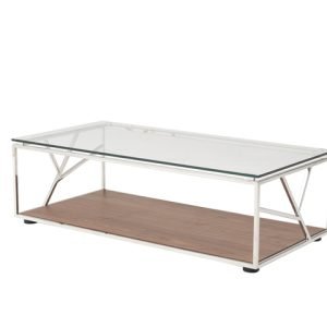 Modrest Cressida Modern Walnut Coffee Table