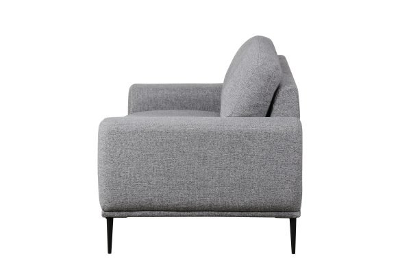 Divani Casa Fonda - Modern Grey Fabric Chair - Image 3