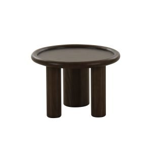 Modrest Strauss - Contemporary Brown Ash Round End Table
