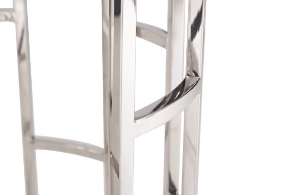 Modrest Silvan Modern Marble & Stainless Steel Coffee Table - Image 3
