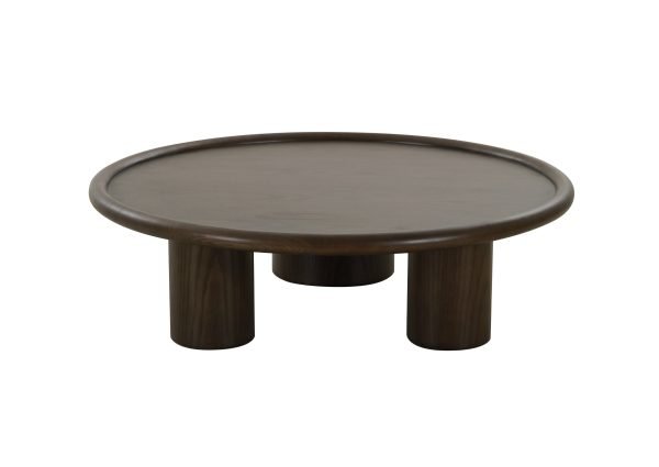 Modrest Strauss - Contemporary Brown Ash Round Coffee Table