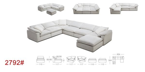 Divani Casa Unity - Modern White L- Shaped Reversible Sectional Sofa - Image 2