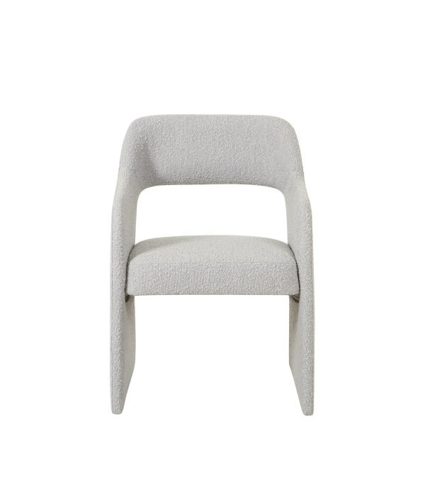 Modrest Bishop - Modern Grey Fabric Dining Chair - Image 2