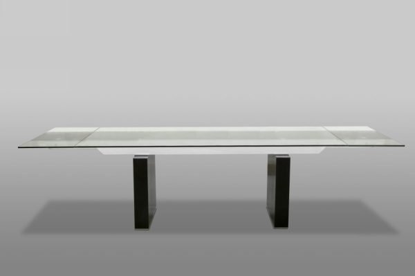 Lisbon Modern Glas Extendable Dining Table