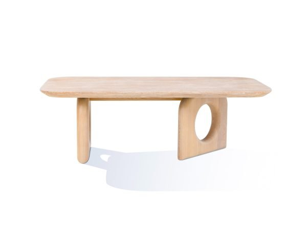 Nova Domus Osaka - Modern Faux Marble + Natural Ash Coffee Table - Image 2