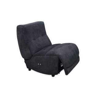 Divani Casa Basil - Modern Dark Grey Fabric Small Electric Recliner Chair
