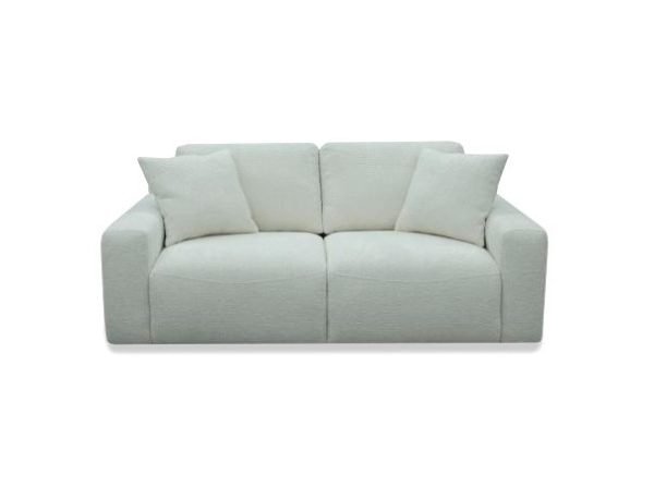 Divani Casa Gloria - Modern White Fabric Loveseat