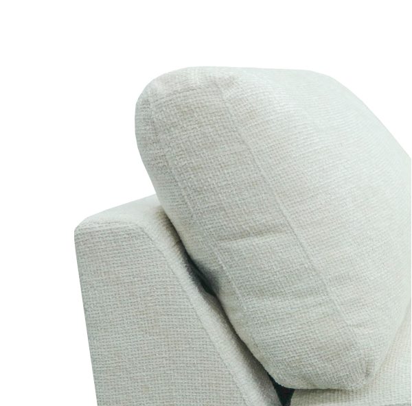 Divani Casa Gloria - Modern White Fabric Loveseat - Image 4