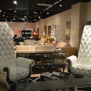 Divani Casa Luxe Neo-Classical Pearl White Italian Leather Leisure Chair