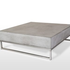 Modrest Drake Modern Square Concrete Coffee Table