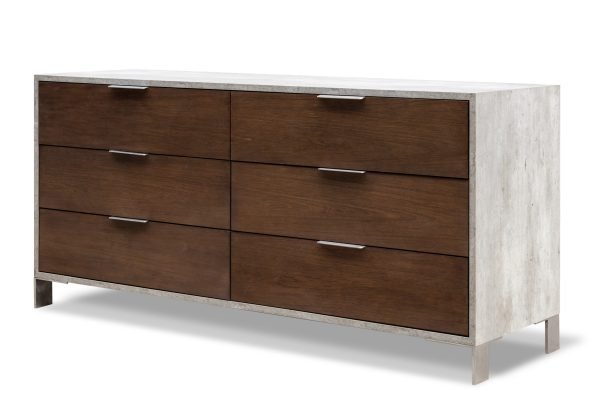 Eastern King Nova Domus Conner Modern Dark Walnut & Concrete Bedroom Set - Image 2