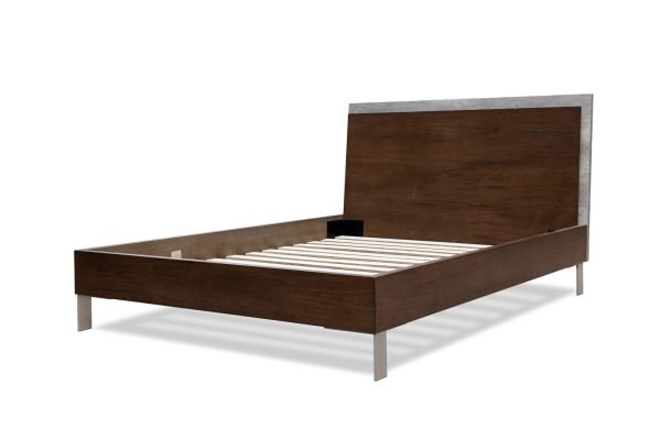 Eastern King Nova Domus Conner Modern Dark Walnut & Concrete Bedroom Set