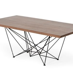 Modrest Naomi Modern Walnut Dining Table