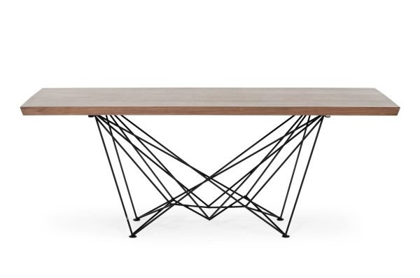 Modrest Naomi Modern Walnut Dining Table - Image 3