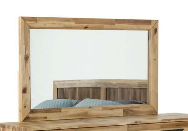 Modrest Sala Modern Light Wood Mirror - Image 2