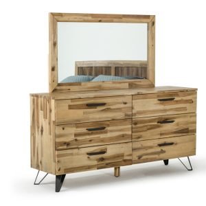 Modrest Sala Modern Light Wood Mirror