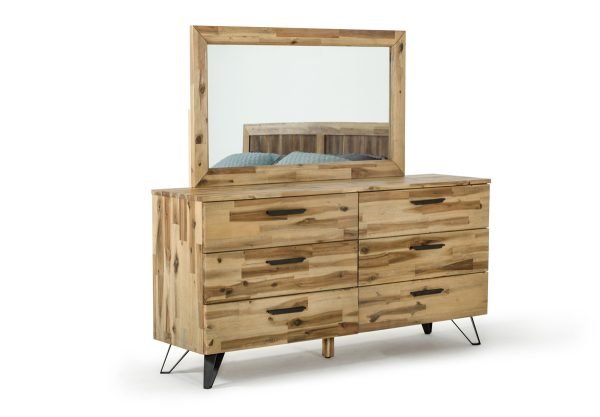 Modrest Sala Modern Light Wood Mirror
