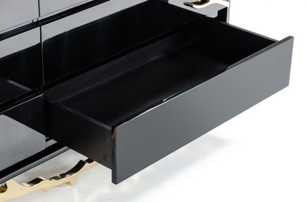 Modrest Legend Modern Black & Gold Dresser - Image 3