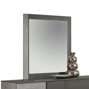 Nova Domus Palermo Italian Modern Faux Concrete & Grey Mirror