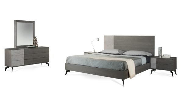 Nova Domus Palermo Italian Modern Faux Concrete & Grey Dresser
