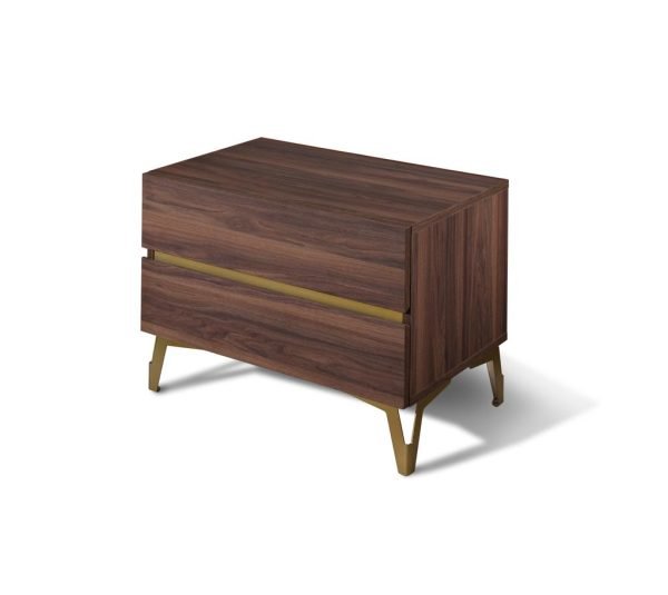 Nova Domus Calabria Modern Walnut & Green Velvet Bedroom Set - Image 5